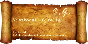 Viszkocsil Gizella névjegykártya